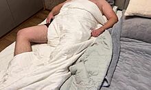 Cum In Stepmom's Mouth After Hard Fuck Before Christmas Party