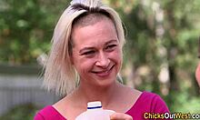 Amateur australian lezzies lick hairy pussies outdoors fingering reality