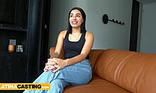 18yo latina bubble butt rides producer's big cock in casting interview
