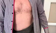 Cum In Stepmom's Mouth After Hard Fuck Before Christmas Party