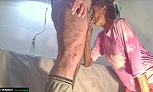 Lupita gulps cock then swallows hot facial cum load