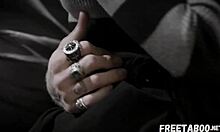 Asian Girlfriend Fucks Friend While Chatting on Phone!