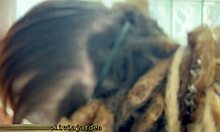 mmm cute tattooed redhead goth in glasses teases my cock with sloppy deepthroat asmr lick gag