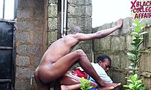 Xhaf the schoolgirl skips class for outdoor pounding after her uniform gets soaked