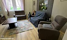 Blonde Wife's Heart-Racing Thrill Getting Pounded Hard on Phone with Husband