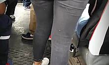 Big Booty Latinas Shake Asses on Bus Venezuelan vs Peruvian Tease