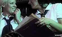 Two Big Tits Blondes Take Rough Double Doggie And Cowgirl From Monster Cocks Foursome!