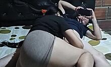 Skinny Latina College Girl Gets Super Horny Spreading Pretty Pussy in Stepdad's Room Real Homemade