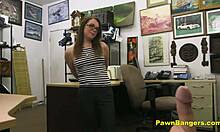 Desperate Nerdy Teen Sucks Monster Cock Then Fucks for Quick Cash