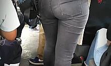 Big Booty Latinas Shake Asses on Bus Venezuelan vs Peruvian Tease