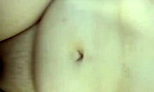 pov bareback creampie in chubby milf stepmom's shaved fat pussy