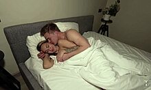 Muscular Bodybuilder Licks and Fucks Juicy Girlfriend's Wet Pussy Before Bed