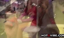 curious about those eurobabes licking and toying in public view?