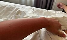 wake up babe i'm sucking your cock then riding my pregnant belly hard