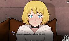 Cute petite shaved femboy ladyboy teases small wet cock close-up in bunkered roleplay