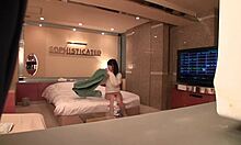 Secret Bedroom Peek at Cute Skinny Japanese Idol's First Time Curvy Play