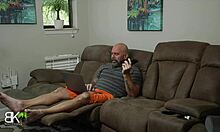 ghostface pounds tattooed milf's shaved pussy and big ass in lingerie