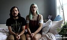 hunny submits to tyler's monster cock with deepthroat blowjob and rough fucking orgasm