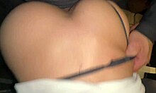 mexican secretary latina takes dildo deep in her huge amateur ass real sex