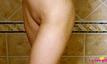 ever wonder why this brunette model showers so hot?