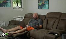 ghostface pounds tattooed milf's shaved pussy and big ass in lingerie