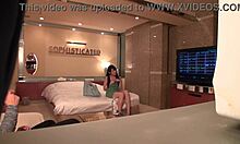 Secret Bedroom Peek at Cute Skinny Japanese Idol's First Time Curvy Play