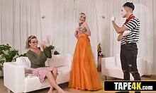 Busty Tattooed Australian Stepmom Steals Daughter's Young Boyfriend For Cheating Big Ass Pussy Ride!