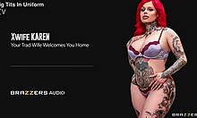imagine your tattooed latina trad wife sucking cock and taking cum in the kitchen