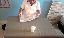 naked waitress serves guest eating from her navel in restaurant!