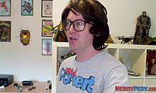 real newbie tricked into sucking off yorkshire nerd on cam