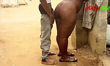 my landlord's daughter bathes outside then bends over for fat bbw doggystyle hardcore quickie