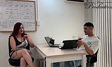 Former Student Seduces Curvy Teacher In Risky Job Interview Creampie Bang