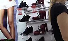 horny czech mall teen flashes pussy and masturbates publicly for amateur shoppers