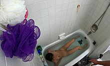 candy cruise skinny asian teen gags deepthroat huge cock pool choking slut