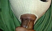 masked girl gagging choking on sloppy interracial bbc deepthroat with cum spit swallow