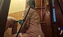 Anastasia Mistress Strapon Fucks Sasha Earth Anal in Toilet