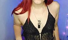 your wife the slutty redhead secretary bosses the small cock cuck with dirty talk while jefe's huge dick owns her bent over