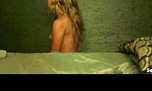 Natalie Hall strokes and sucks cock with her perky small tits out in 2013