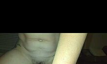 she spreads wide as her wet hairy wife pussy pees in homemade toy compilation