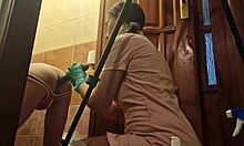 Anastasia Mistress Strapon Fucks Sasha Earth Anal in Toilet