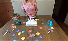 omg, sweet blonde teen blows stepdad deep on her 18th bday 🎉🍆