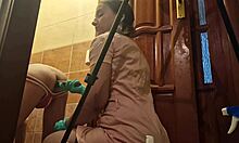 Anastasia Mistress Strapon Fucks Sasha Earth Anal in Toilet