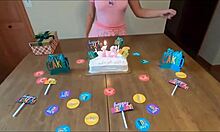 omg, sweet blonde teen blows stepdad deep on her 18th bday 🎉🍆