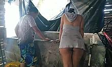 neighbor's well runs dry so i hit her up for water... and end up balls deep in her wet latina pussy for a horny lick and fuck session?