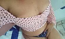 horny mexican 18yo milf fingers her wet pussy solo moaning thinking of big cock