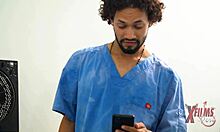 COLEGIALA SUCKS HER MASSEUSE'S HUGE COCK DEEP