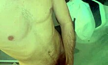 woke up horny brazilian flashing everything in bathroom solo show