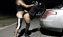 ebony whore takes anal creampie on street for 40 reais no cash down