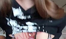 POV submissive teen slut 18+ eats my ass rimming deep while stroking hard