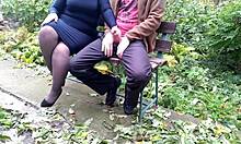 curvy milf stepmom in pantyhose strokes cock till cumshot roleplay explosion